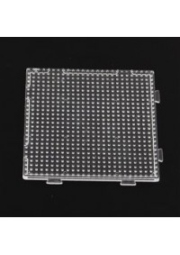 Plaque Carrée (Pegboard) Transparente De 7.5 cm Pour Perles De Taille Mini 2.6mm à Fusionner